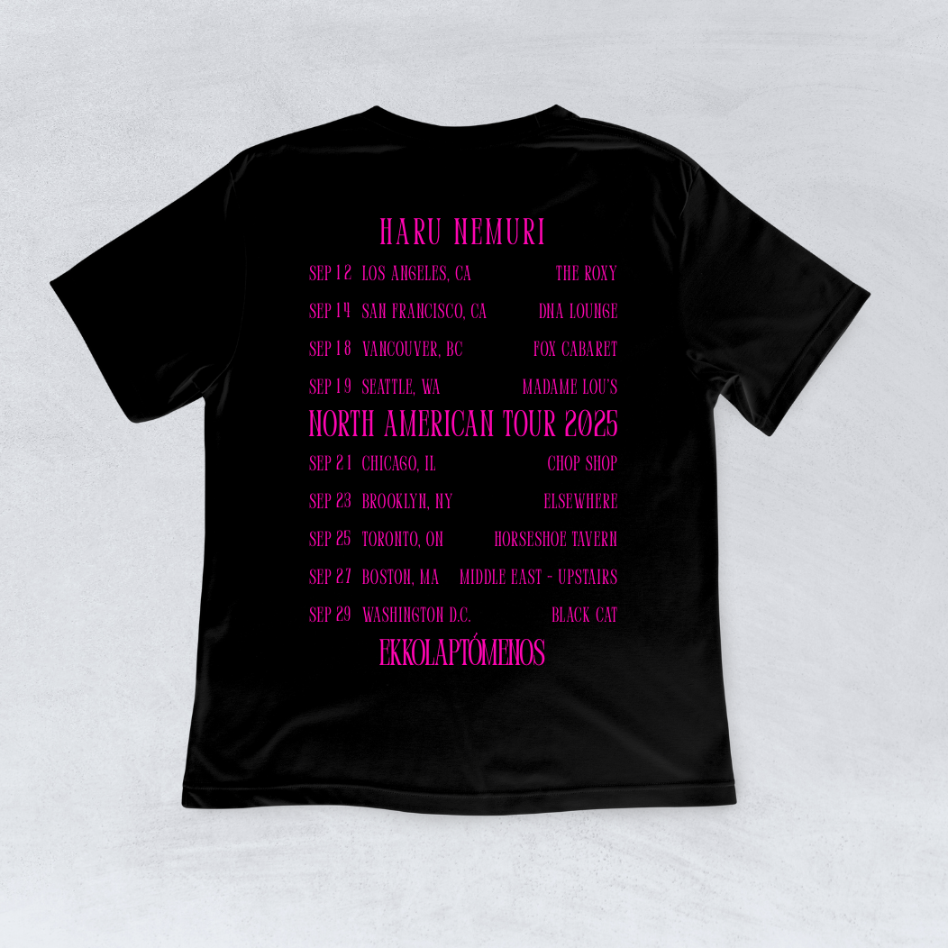 HARU NEMURI “ekkolaptómenos” 北米 Tour Limited T-Shirt